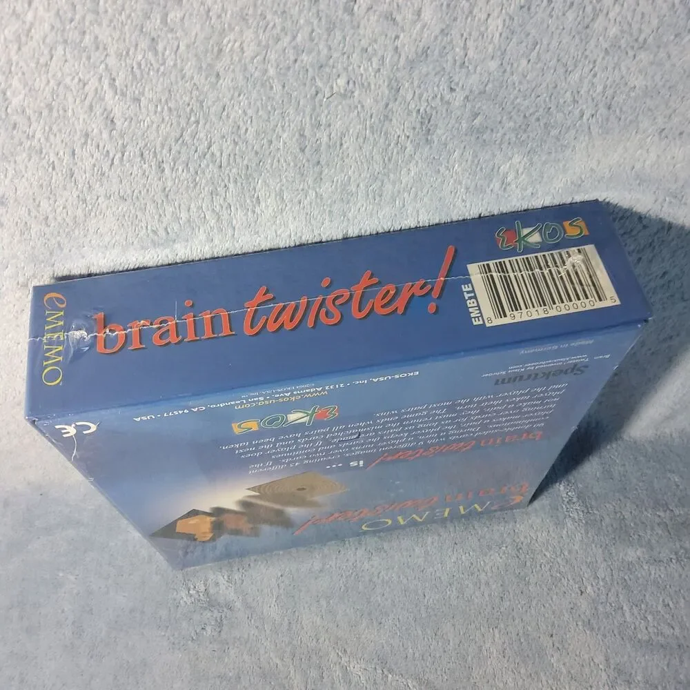 SEALED Ekos eMEMO Brain Twister Double-Sided Photographic Tile Matching Game